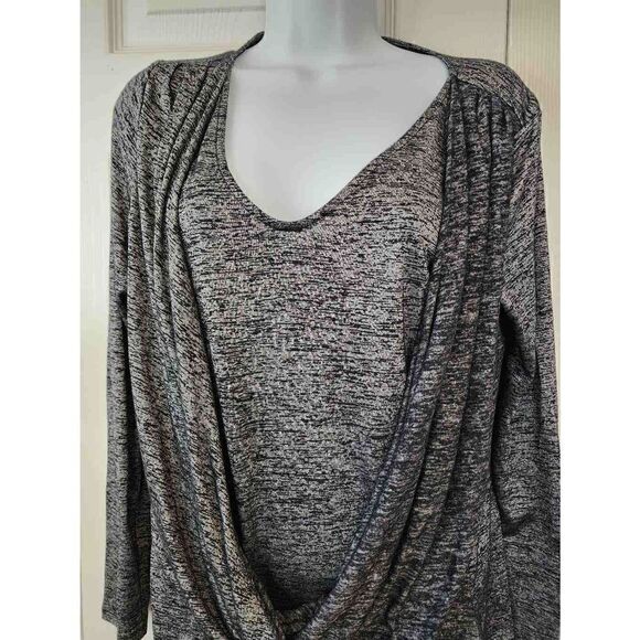 White House Black Market Tops - Dark Gray Blouse